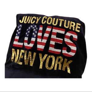 Juicy Couture Navy Rhinestone Zip Up :)